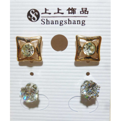 AS2156 - Anting-Anring 1 Set Petak Diamond